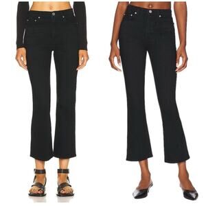 GRLFRND Erin high rise flare jeans in black size 28